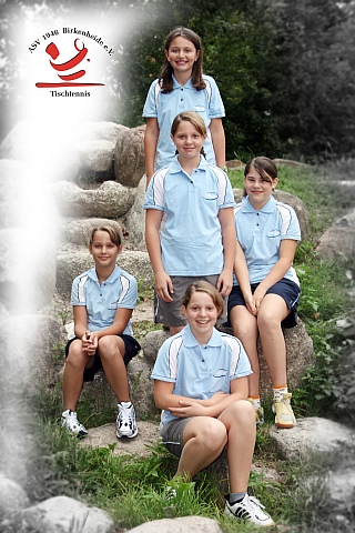 Mannschaftsfoto Schülerinnen I - Bezirksliga Mädchen - 2007/2008